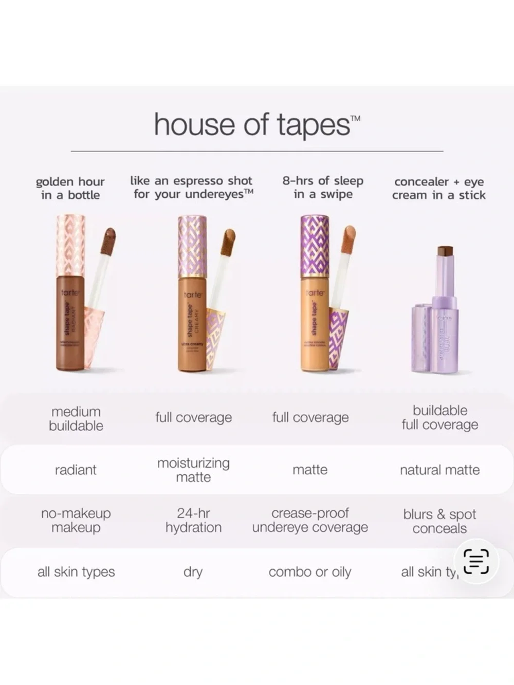 3/$12 Tarte 57G Rich Golden Shape Tape Ultra Creamy Concealer